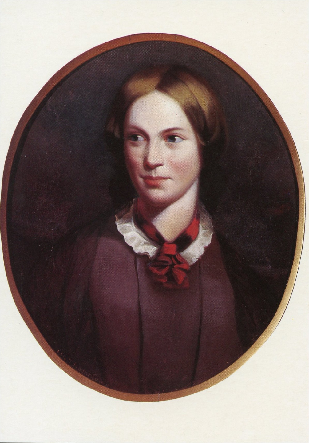 Porträtt av Charlotte Brontë målat av J. H. Thompson.