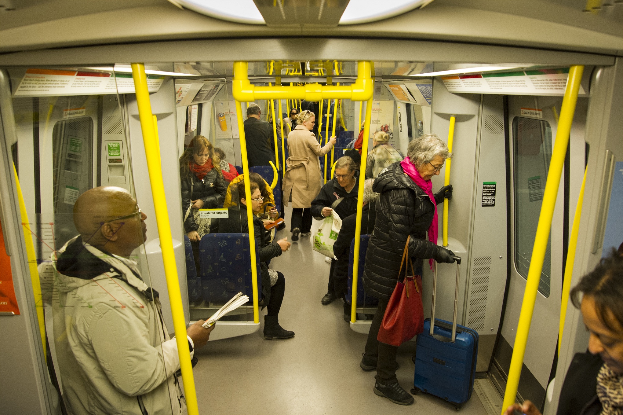 SL C20 nr 2067. Stockholms tunnelbana 2016-04-18. Kl 10.12.
