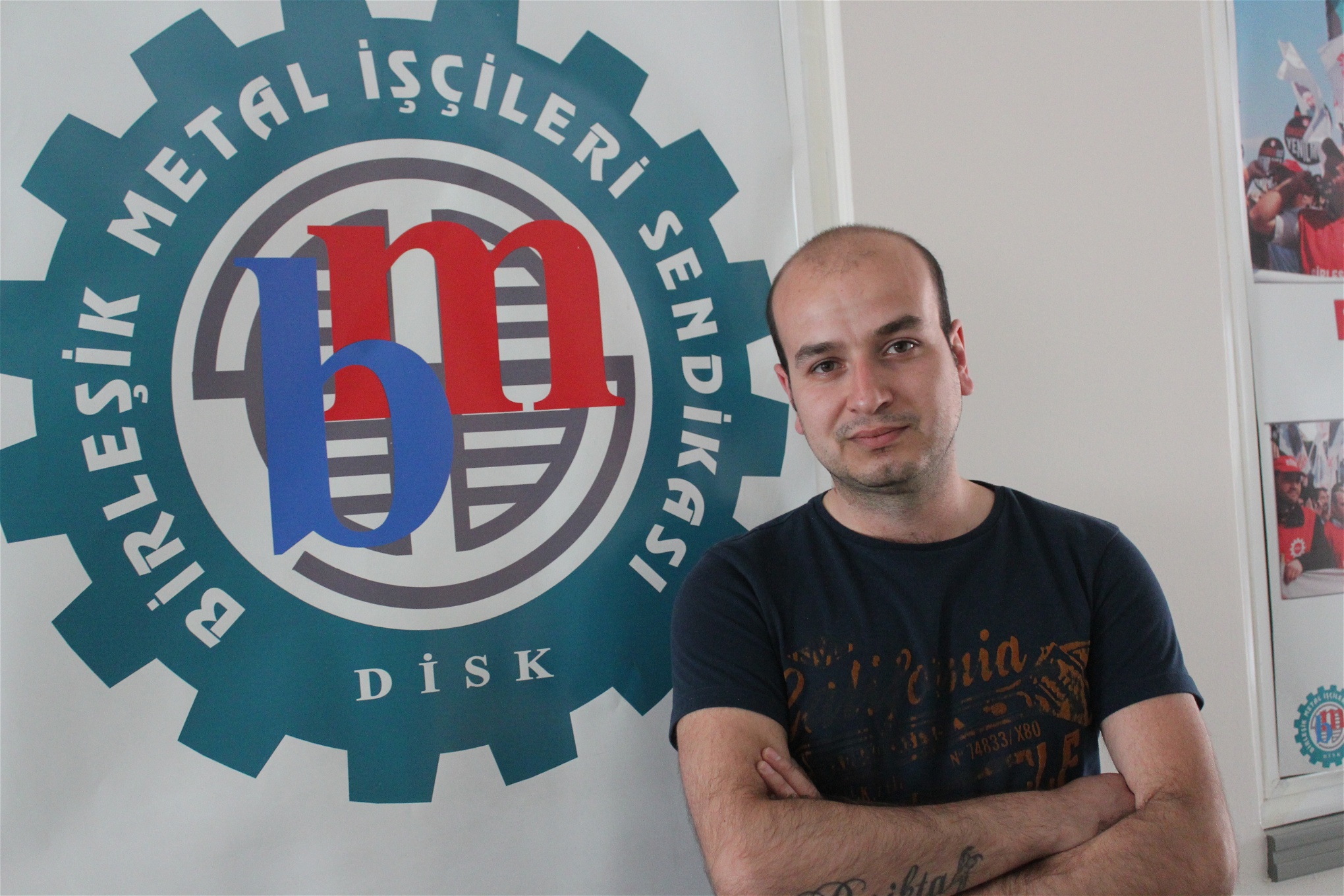 ”Numera vill alla gå med i facket”, säger Erhan Demirtos som jobbar på Anadolu Motor i Istanbul.