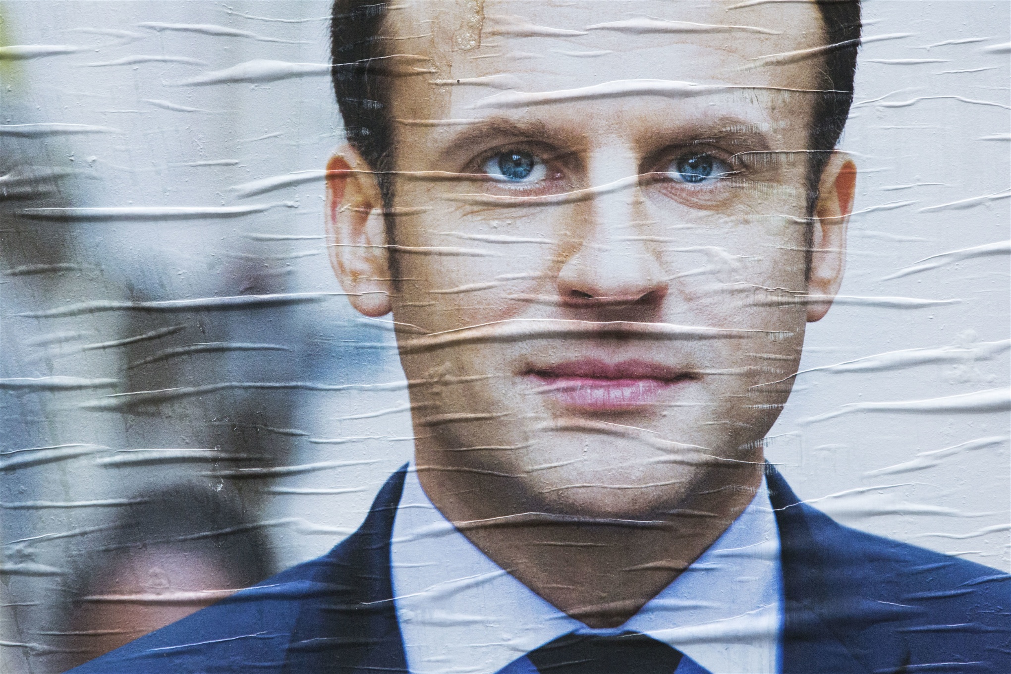 Valafisch på Emmanuel Macron.