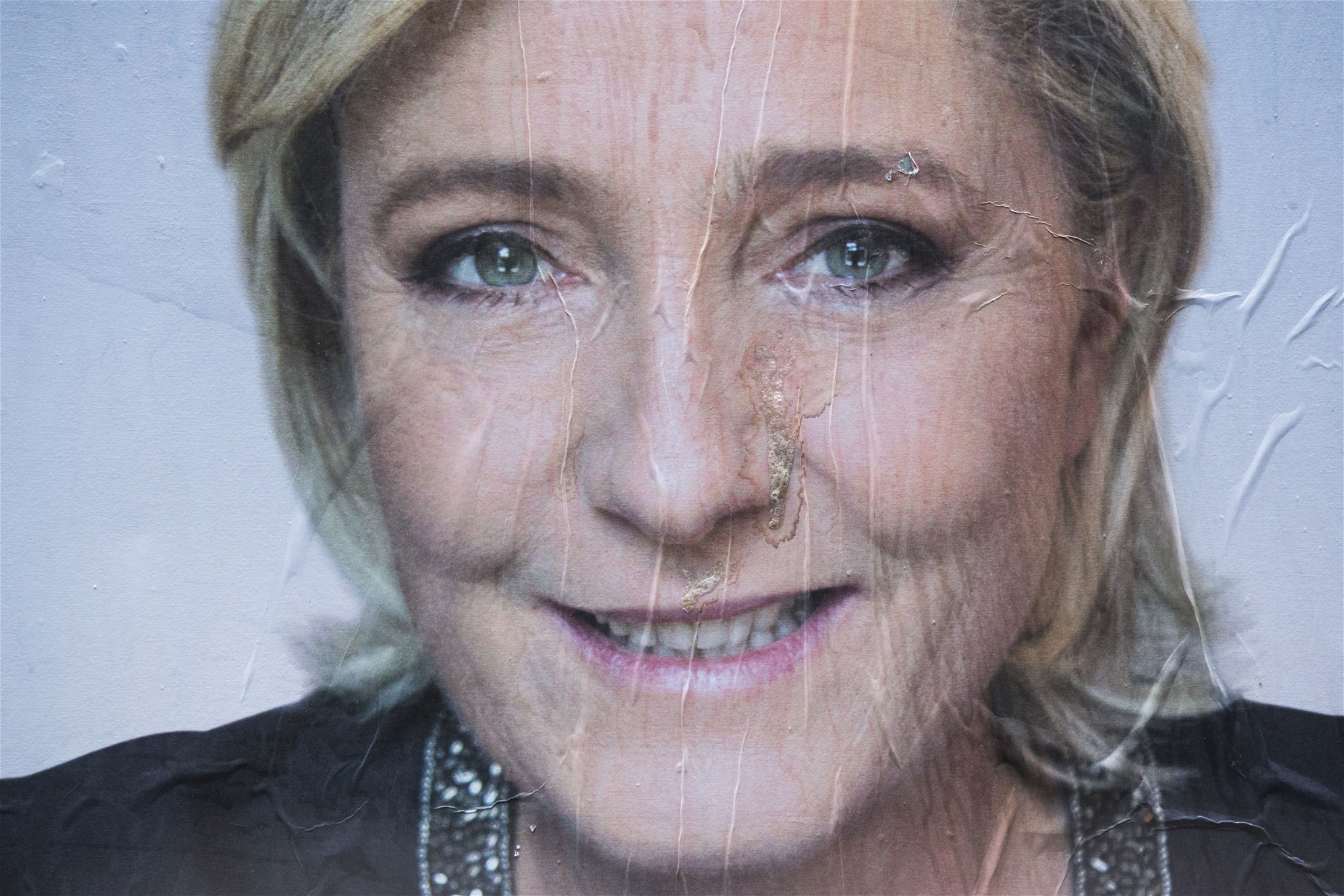 Valaffisch på Marine Le Pen.