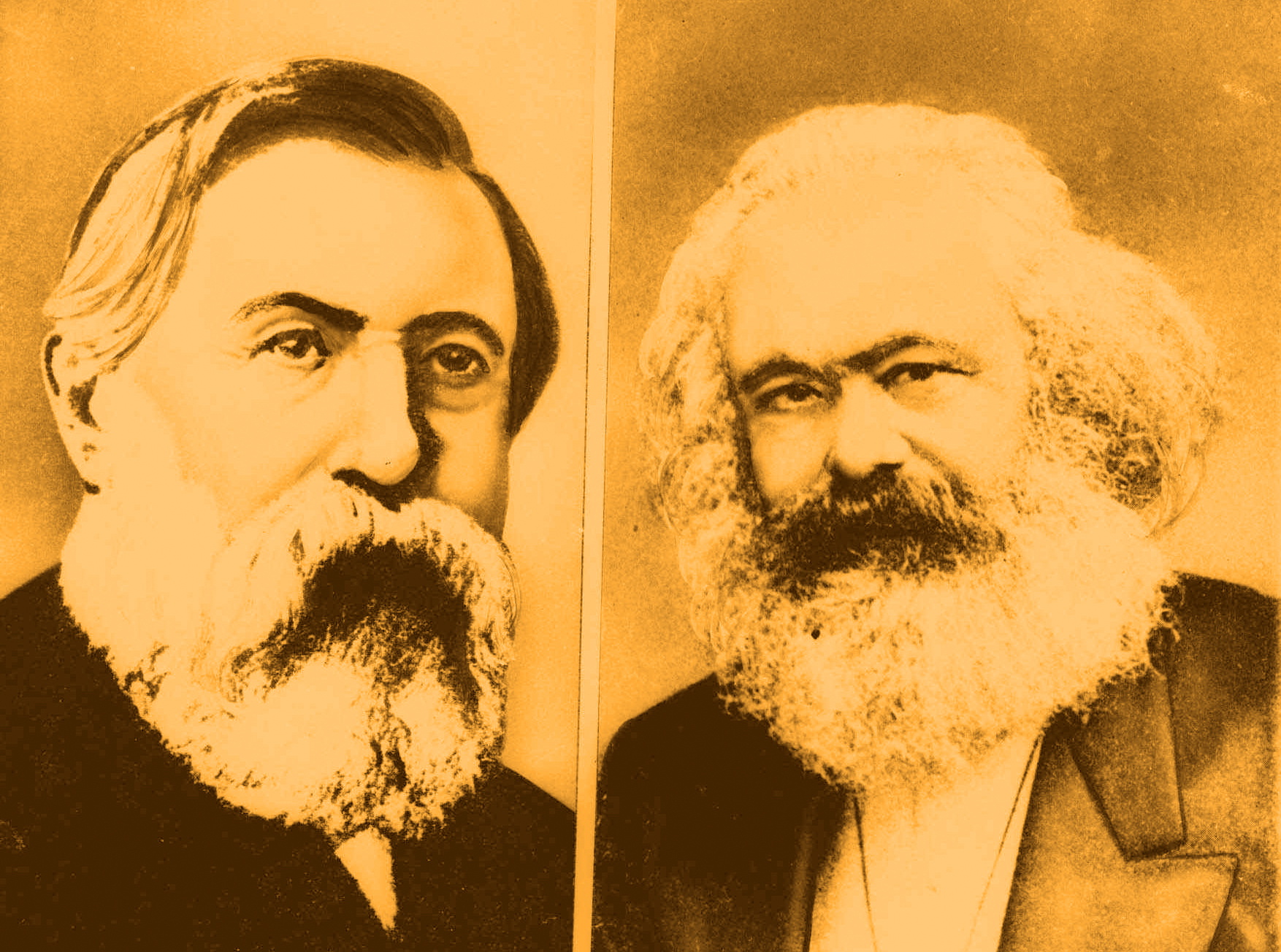 Friedrich Engels (t v) och Karl Marx. Kanske har globaliseringsprocessen gått långsammare än vad de båda arbetarrörelseteoretikerna trodde?