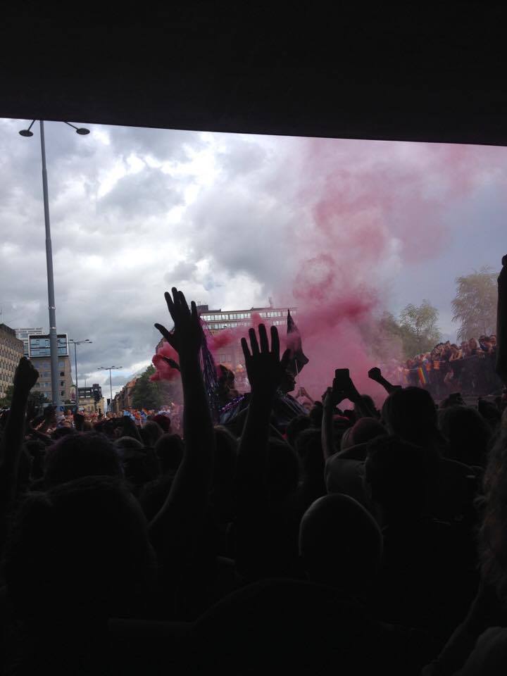 ”Vi fick nog lite nytt hopp för att bygga ett större antikapitalistiskt sammanhang”, säger Ana Reka från Revolutionär Pride Stockholm.