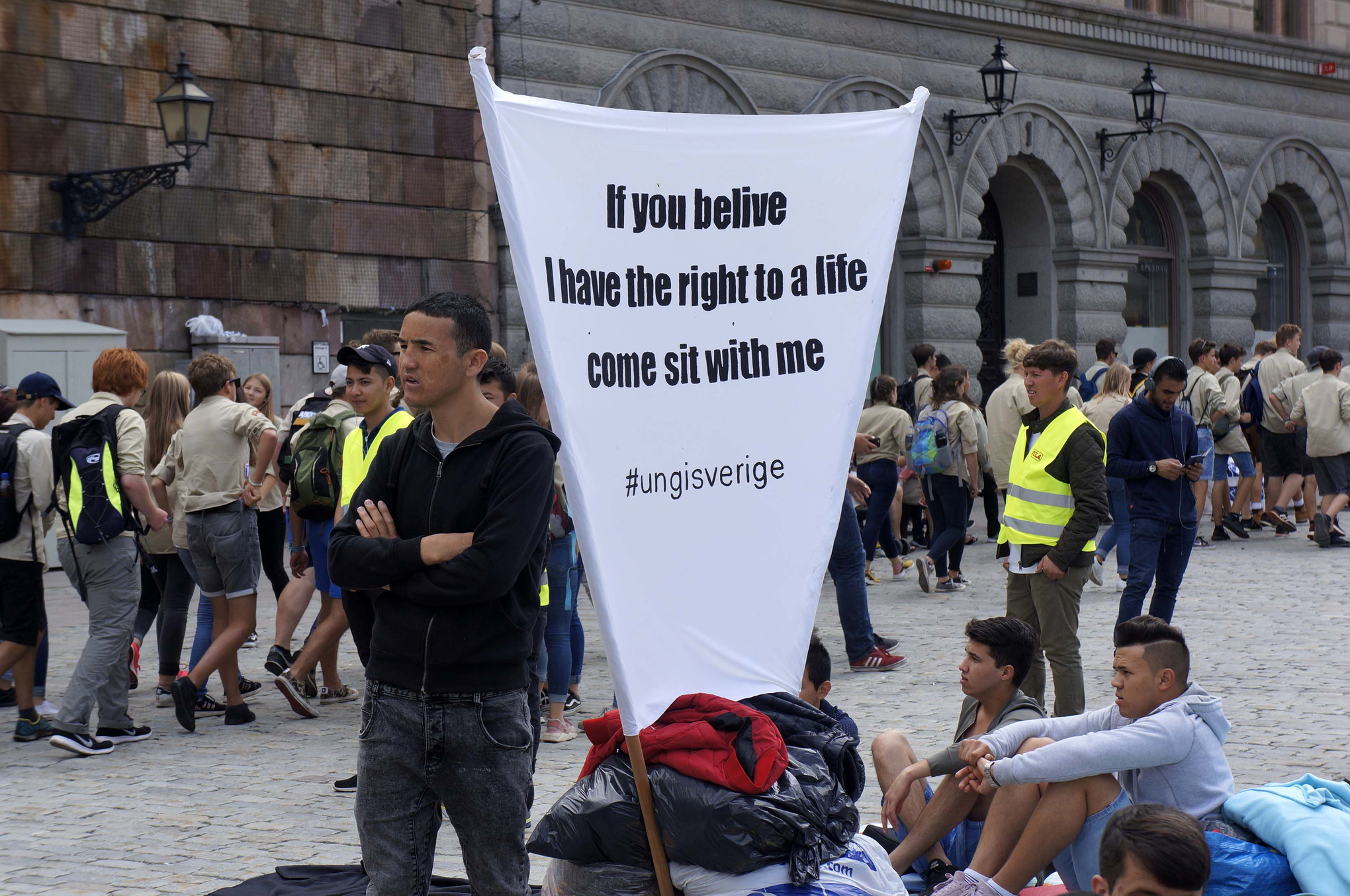 Många av deltagarna vid sittstrejken ska börja gymnasiet närmsta veckorna.