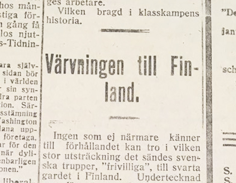 Syndikalisten den 17 april 1918.