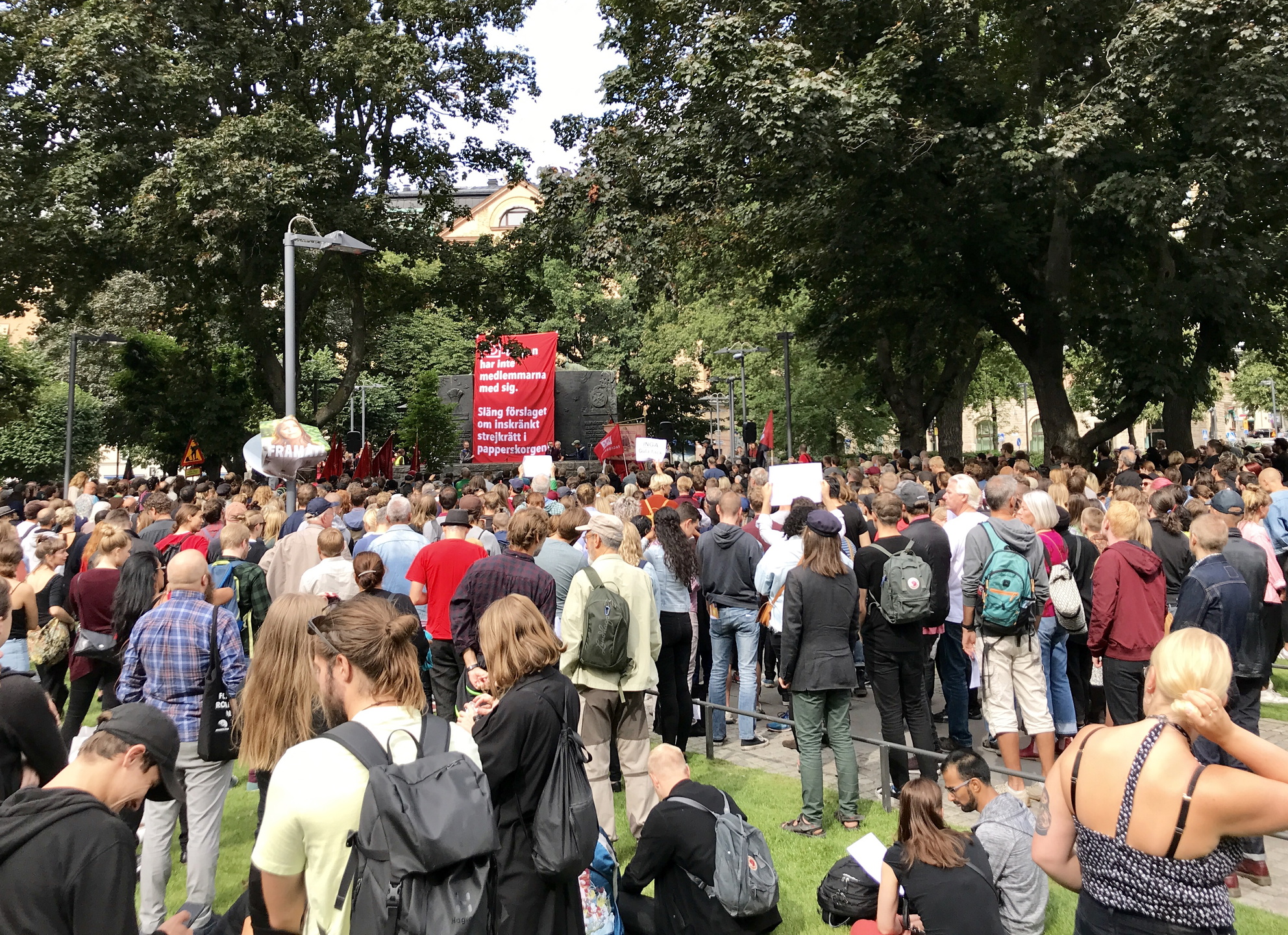 Norra Bantorget den 25 augusti 2018.