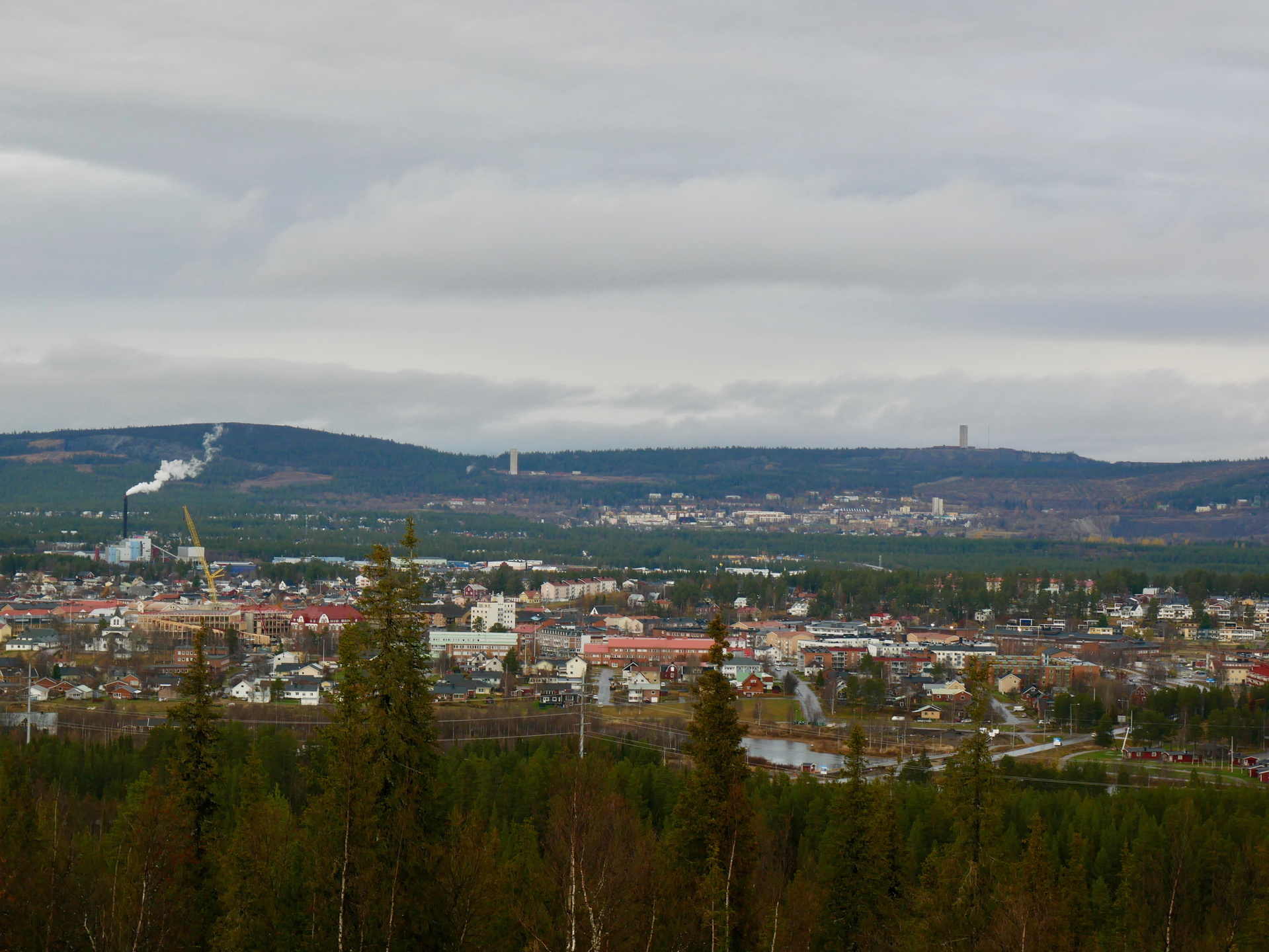 Vy över Gällivare.