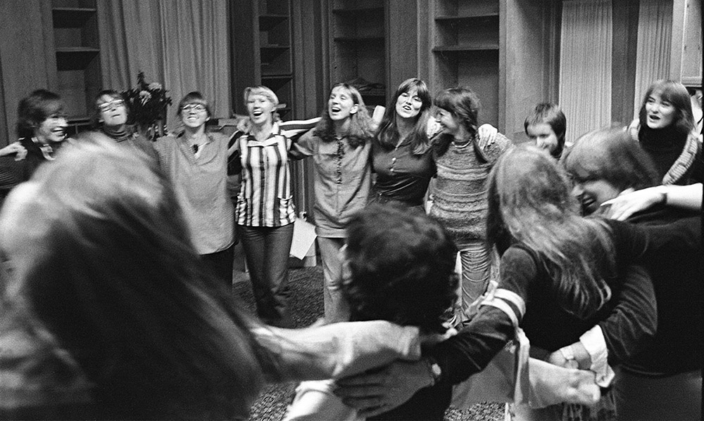 Kvinnokulturfestivalen i Gamla Riksdagshuset oktober 1977.