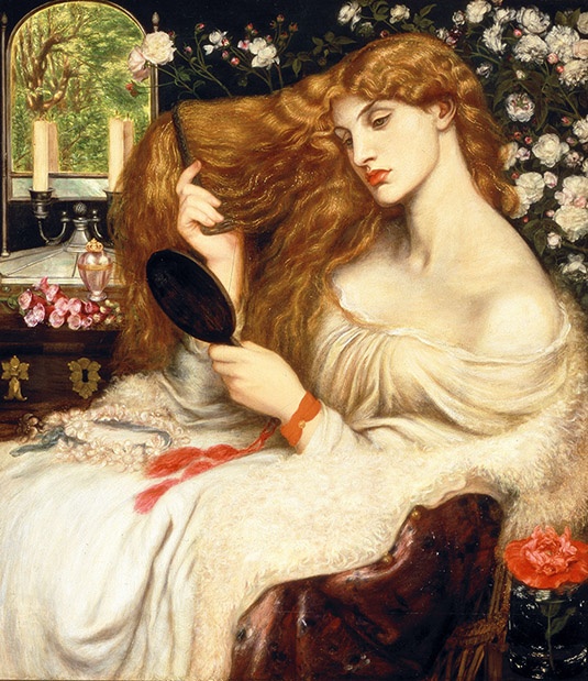 Kvinnors yttre, deras skönhet, kan enligt en viss traditionell tankemodell fungera som ett medel för inflytande och makt över män. Målningen, Lady Lilith, gjordes av prerafaeliten Dante Gabriel Rossetti 1866–68.