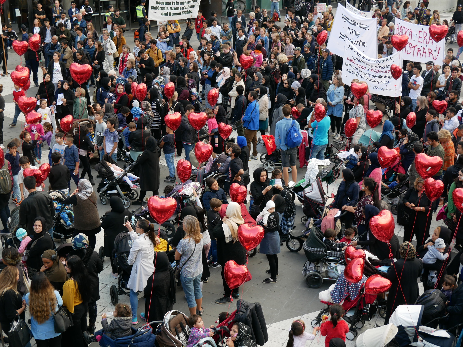 Demonstrationen gick under parollen