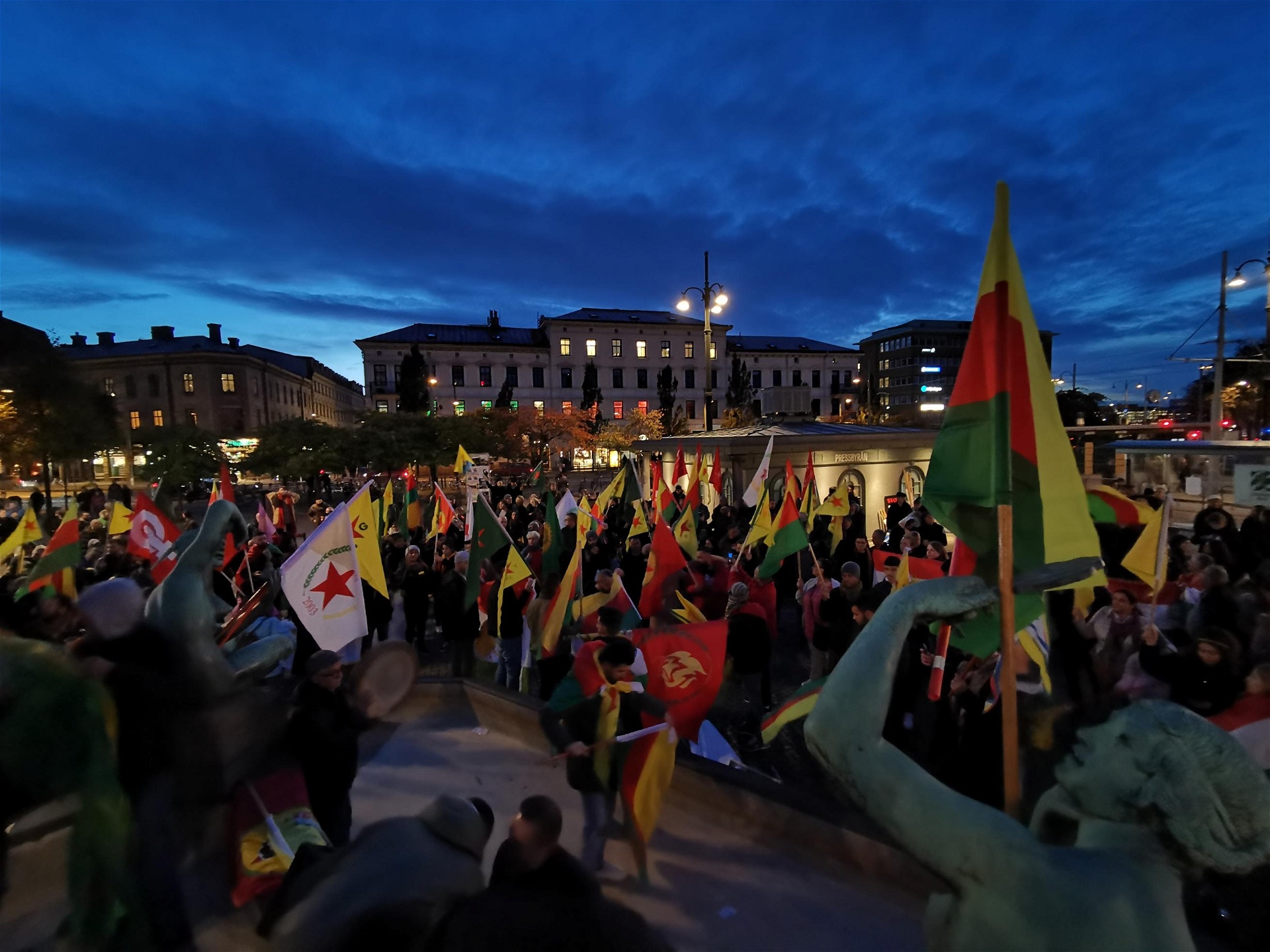 Också i Göteborg anordnades demonstrationer.