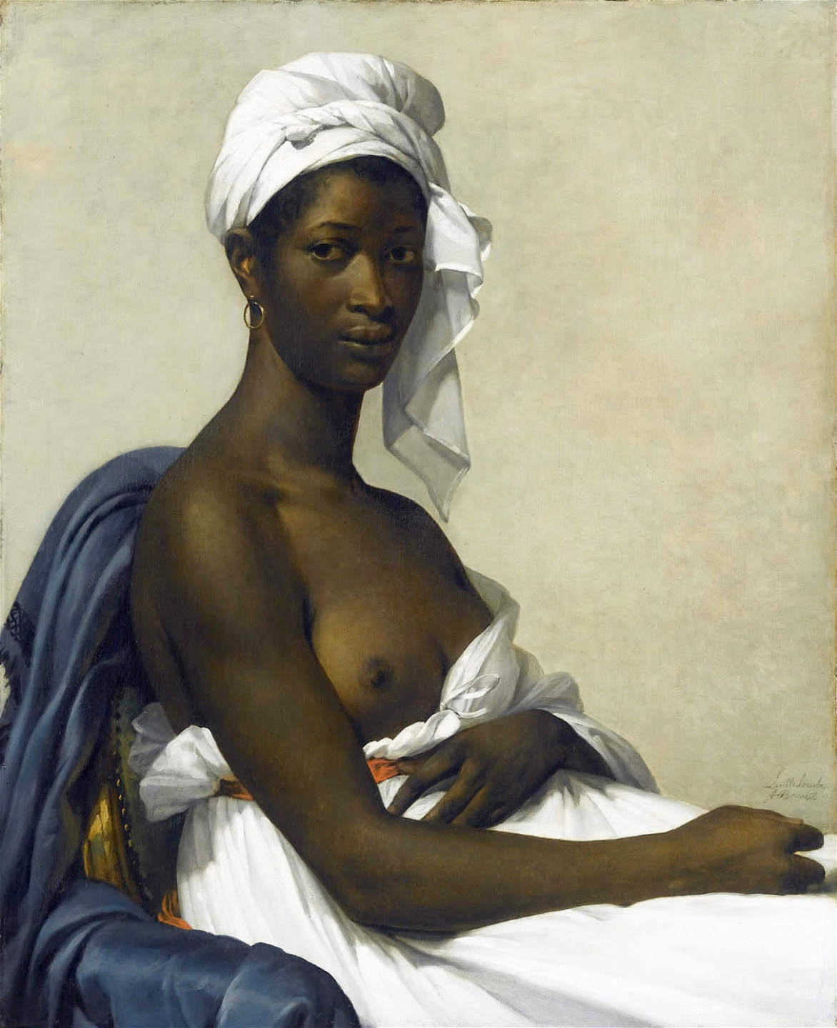Marie-Guillemine Benoists ”Porträtt av Madeleine” må vara ett nästan övertydligt exempel: den vita kvinnan med penseln i hand som skapar sig en plats i den manliga konstvärlden med den svarta kvinnans blottade kropp som medel.