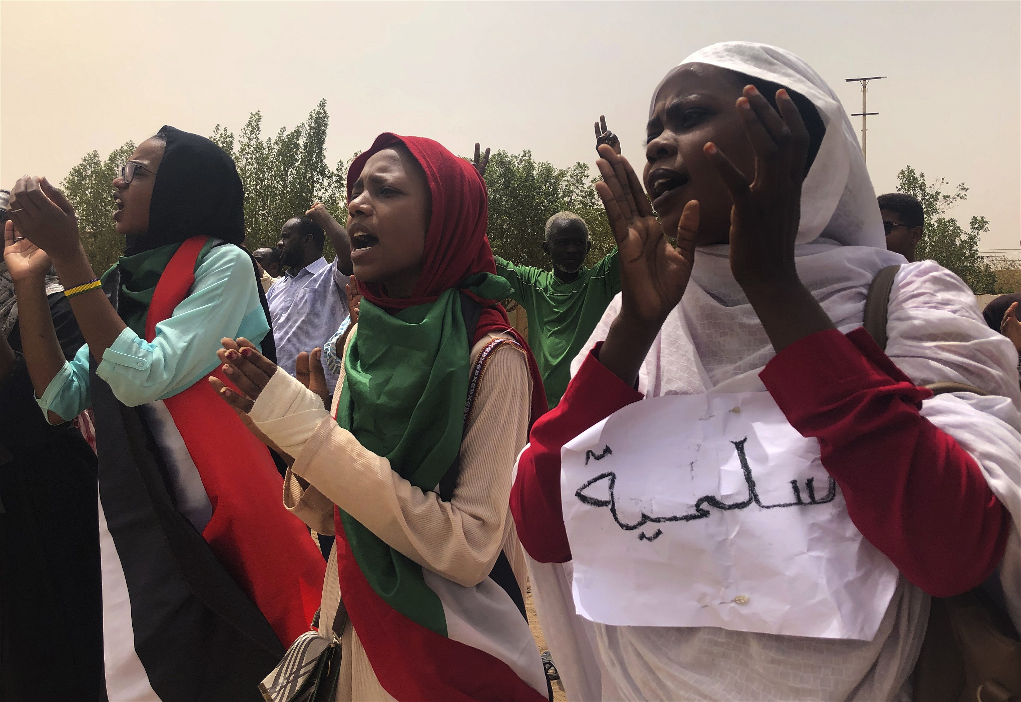 Demonstration i Sudans huvudstad Khartoum den 30 juni 2019.