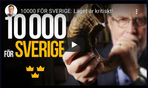 I en Youtube-video vill Lars Enarson samla 10 000 bedjare som ber för Sverige. Foto: Skärmdump.