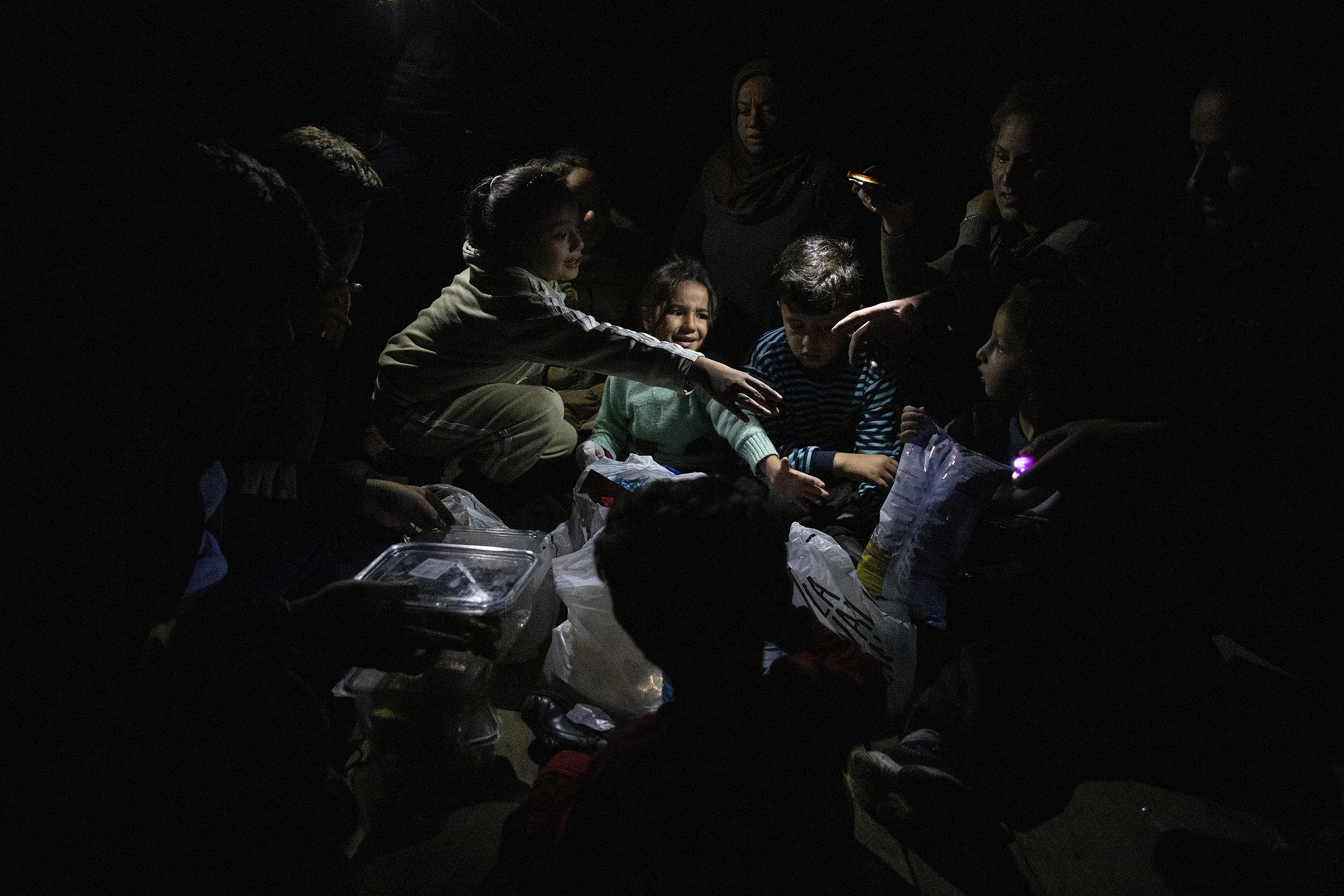 Foto: Valerio NicolosiEn kurdisk familj på flykt i Bosnien.