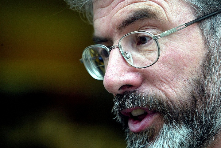 Sinn Féins tidigare president Gerry Adams 2003.  Foto: Peter Morrison/TT