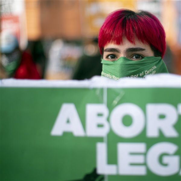 Demonstration för rätten till abort, Buenos Aires, 2020.