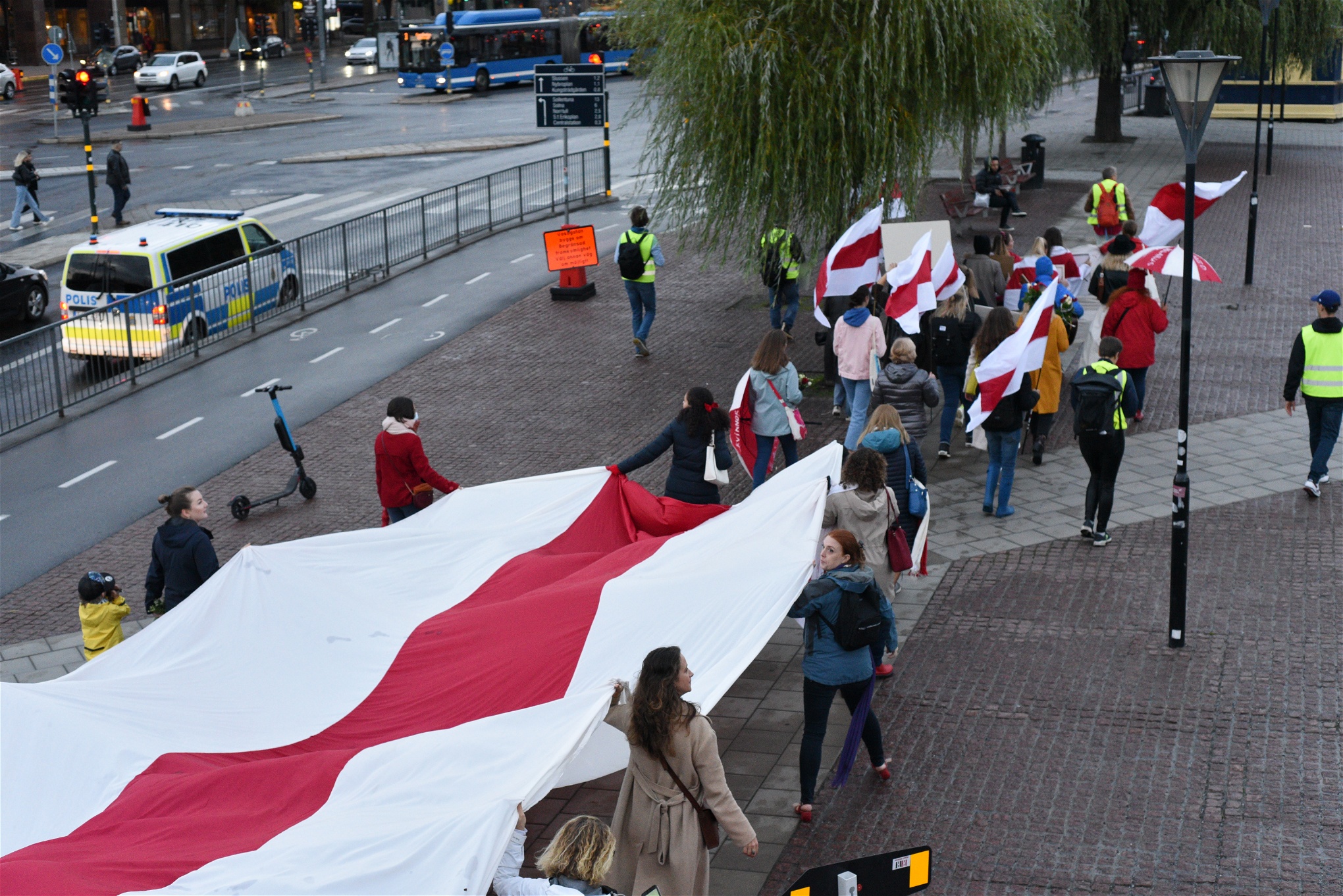 En av många manifestationer som hållits i Stockholm efter valet. Foto: Maria Anjou