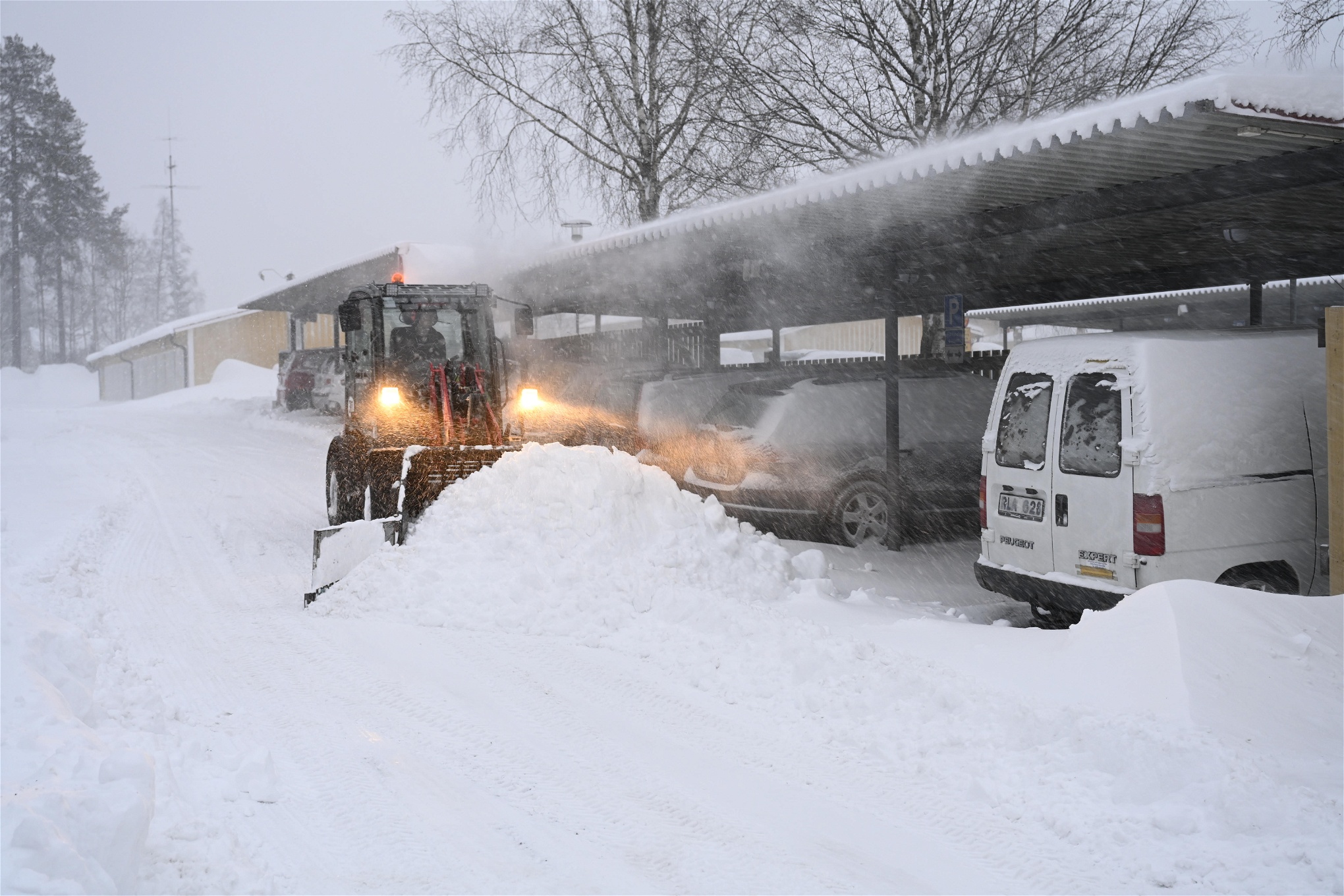Snöröjning snö Östersund