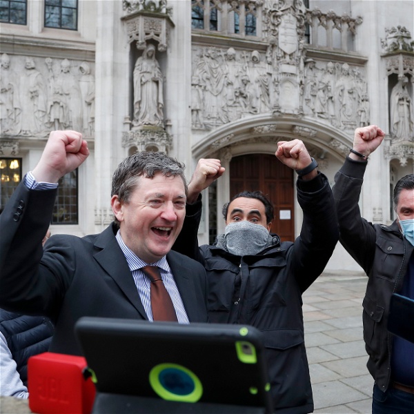 Uber-förare jublar efter vinst i Brittiska högsta domstolen
