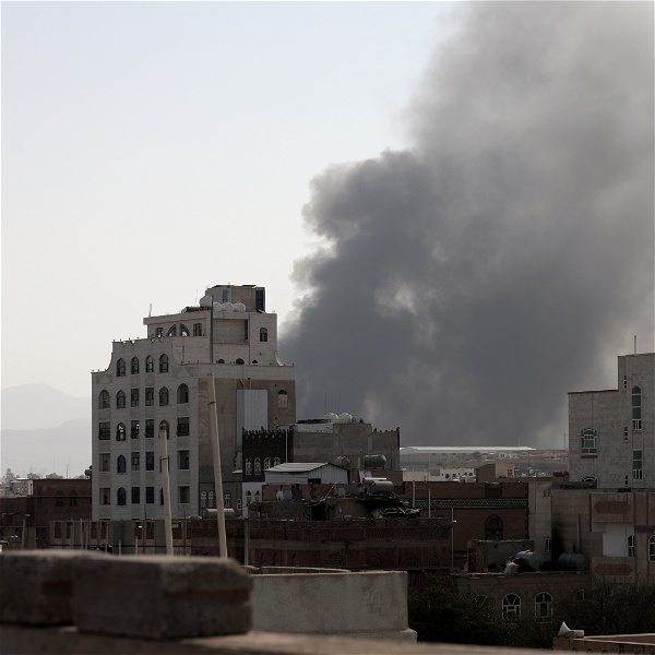 Brand i Jemen