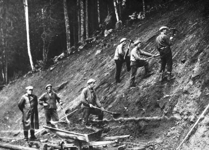 AK-arbete i Värmland 1928. Foto: TT