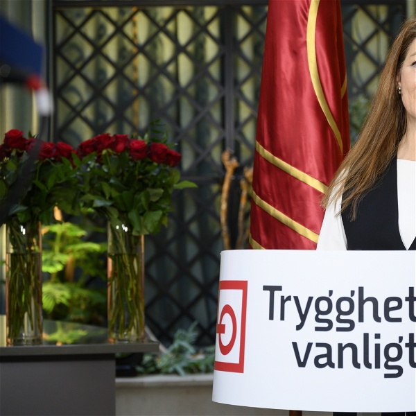 LO:s ordförande Susanne Gideonsson håller tal på 1 maj