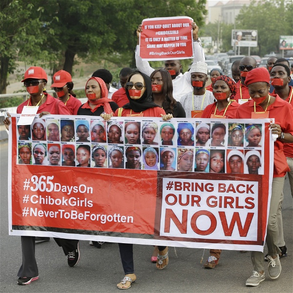 Demonstration mot kidnappningar i Nigeria