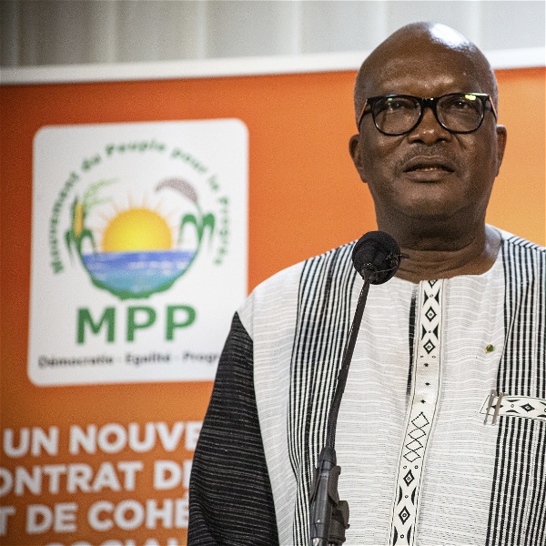 Burkina Fasos president Roch Marc Christian Kabore
