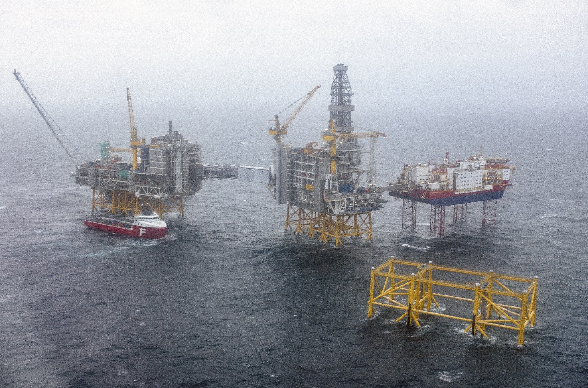 Norska oljefält i Nordsjön