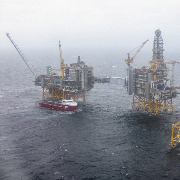 Norska oljefält i Nordsjön