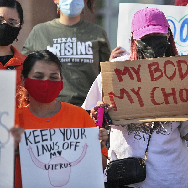 Demonstranter för rätten till abort i Texas, USA