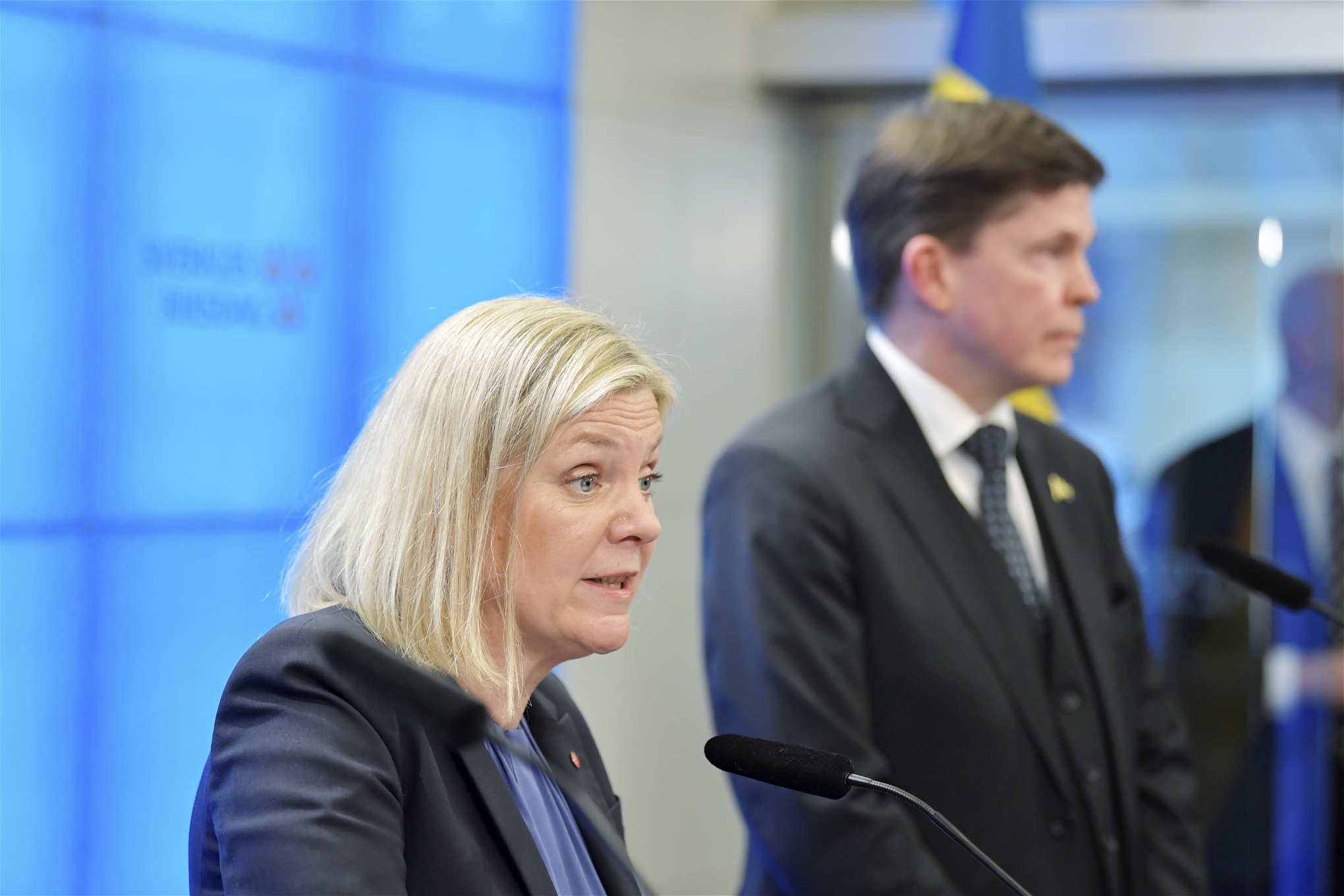 Magdalena Andersson och Andreas Norlén i riksdagen