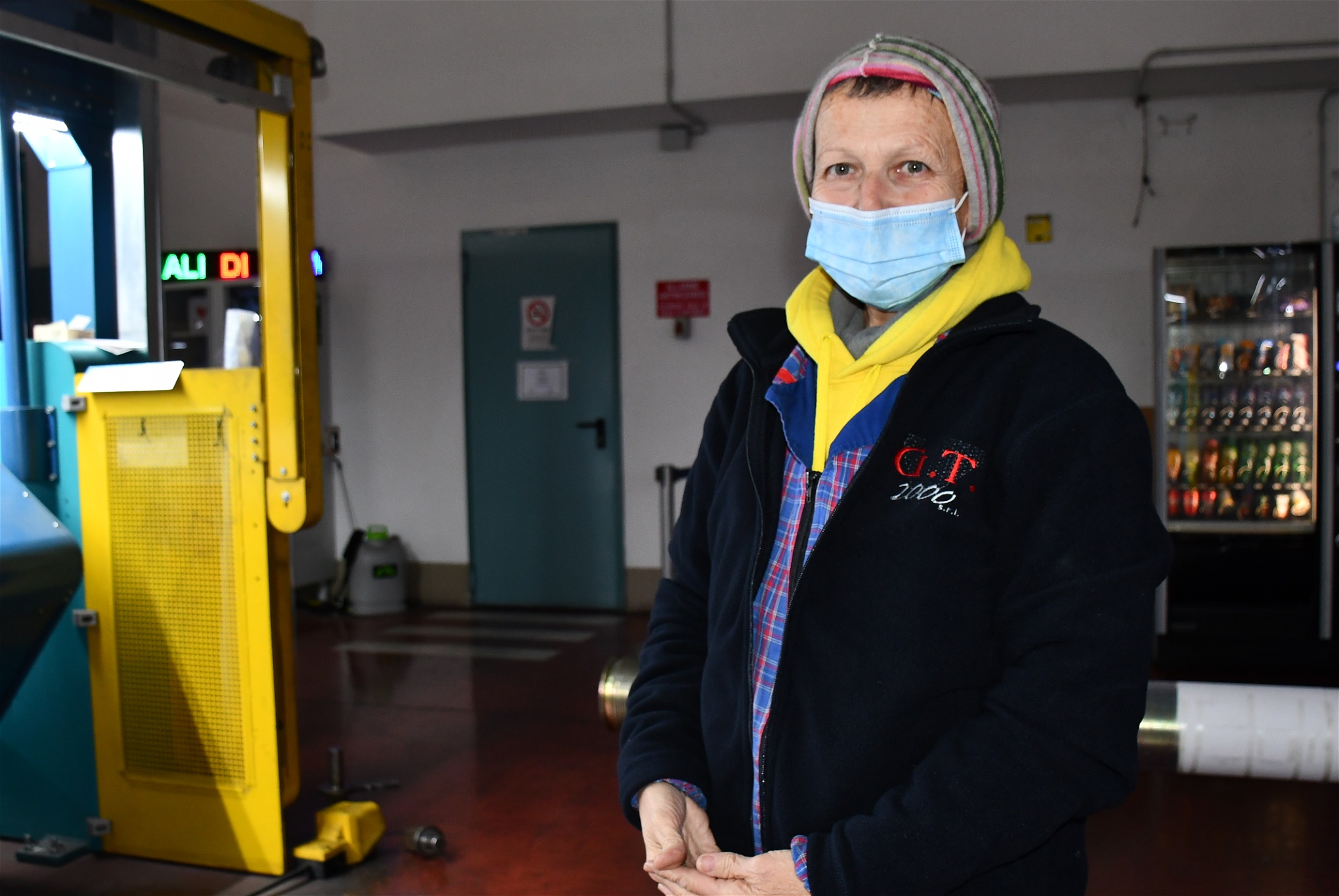 Elisabetta Belli, syster till Andrea Belli, har arbetat inom textilindustrin i 45 år. Foto: Christin Sandberg 