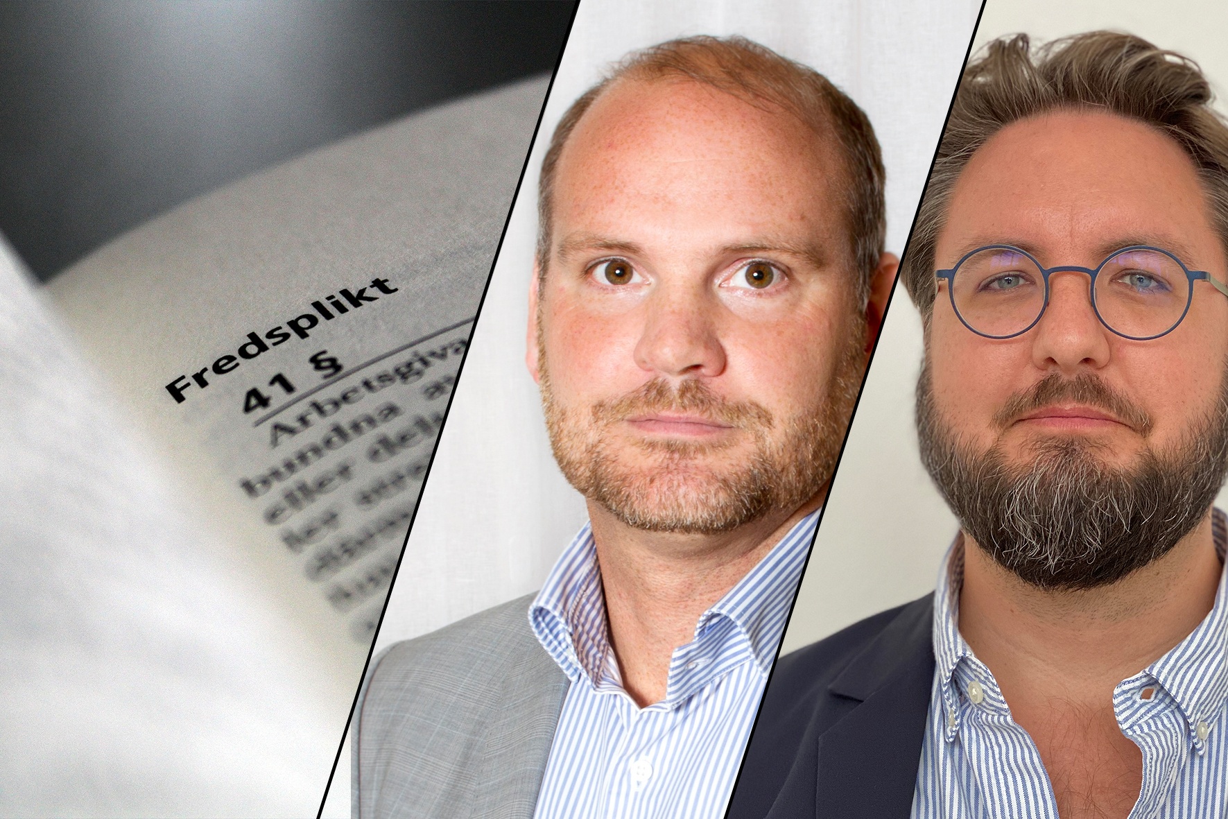 Öppen lagbok och arbetsrättsforskarna Erik Sjödin och Niklas Selberg