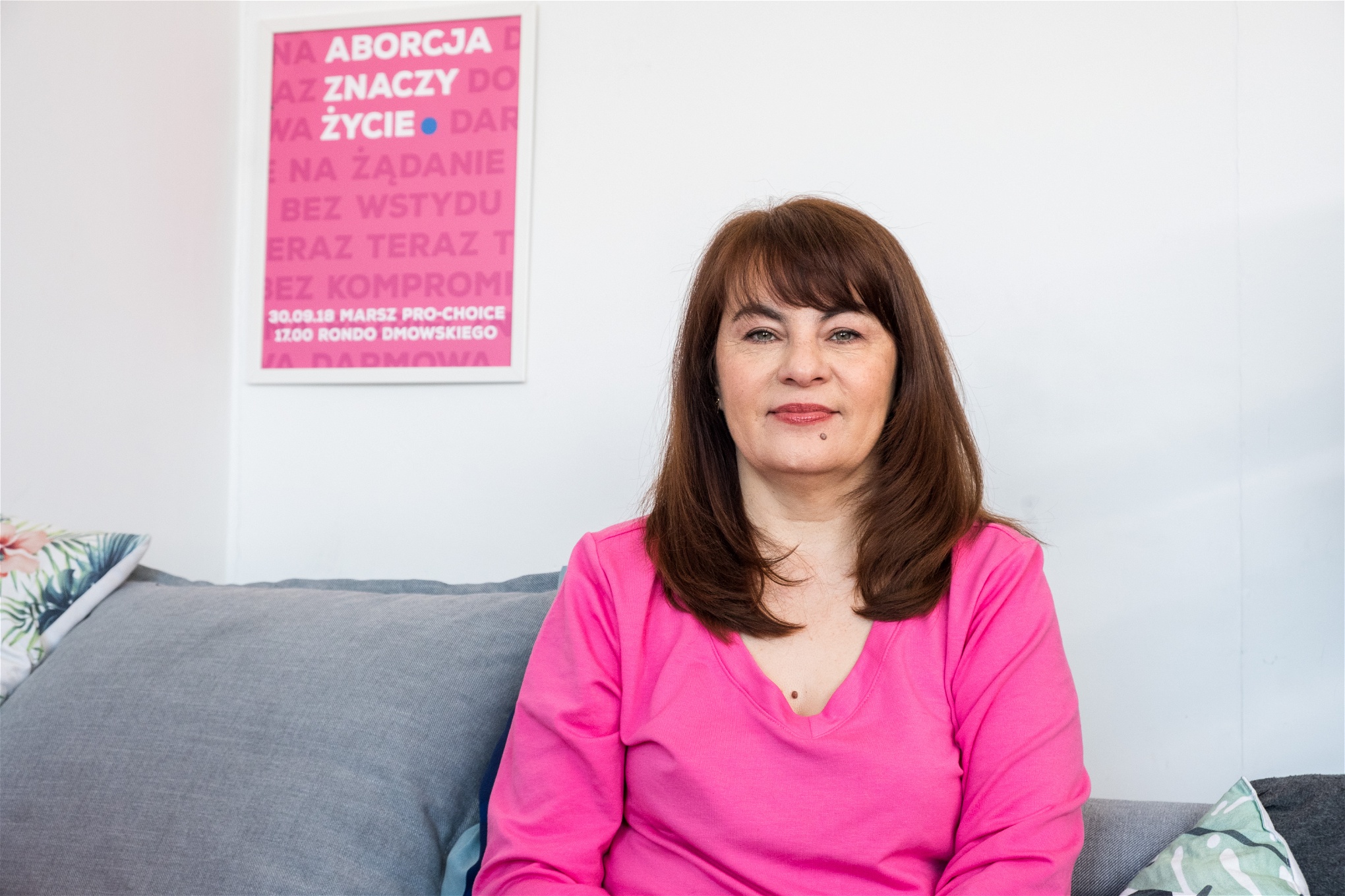 Justyna Wydrzyńska har arbetat för kvinnors rätt till abort i 16 år. Foto: Grzegorz Żukowski