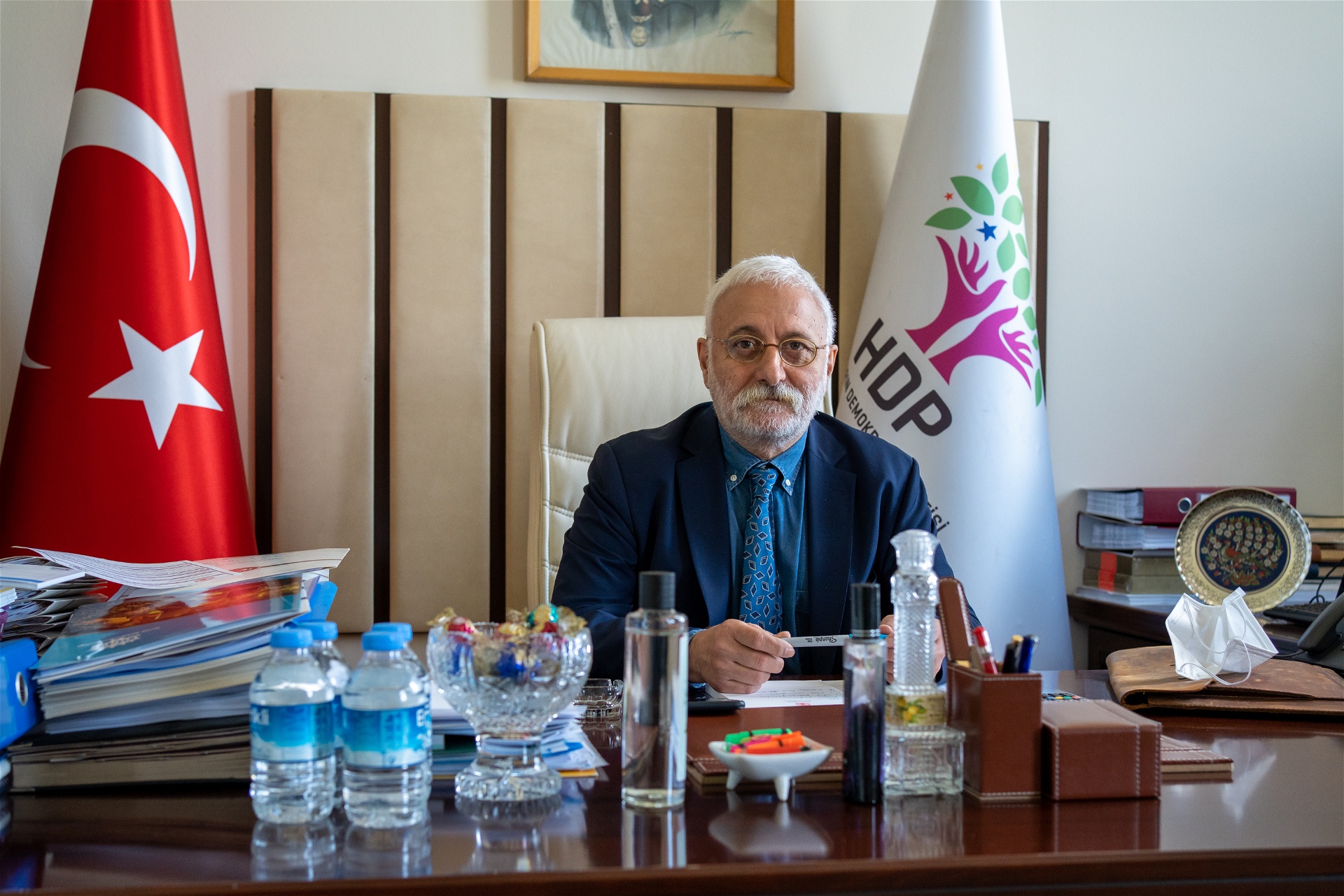 Saruhan Oluç, talesperson för det prokurdiska HDP. Foto: Joakim Medin