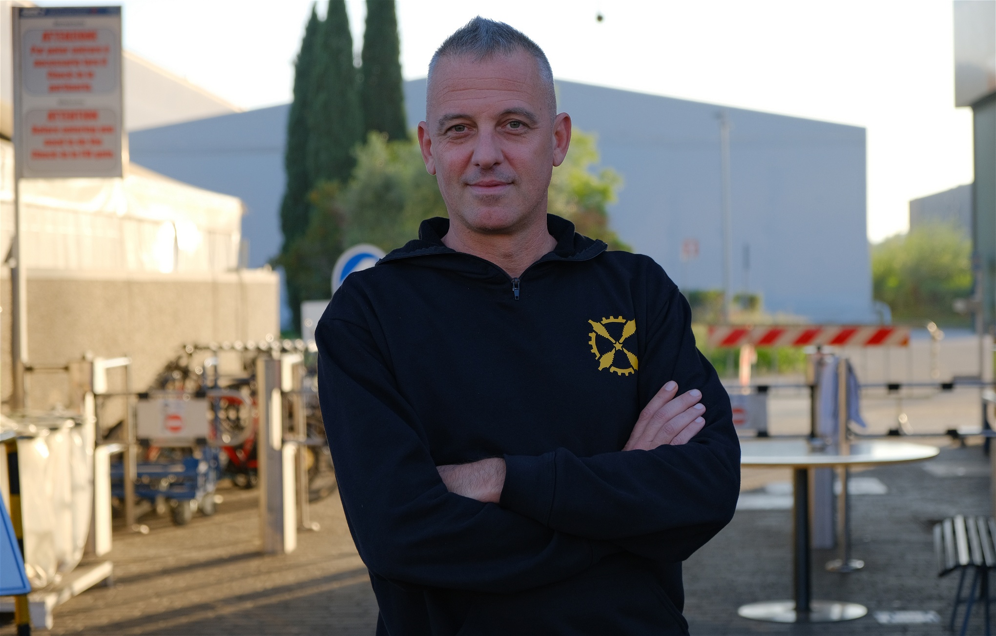 Matteo Moretti, mekaniker på GKN-fabriken i Campi Bisenzio Foto: Julia Lindblom