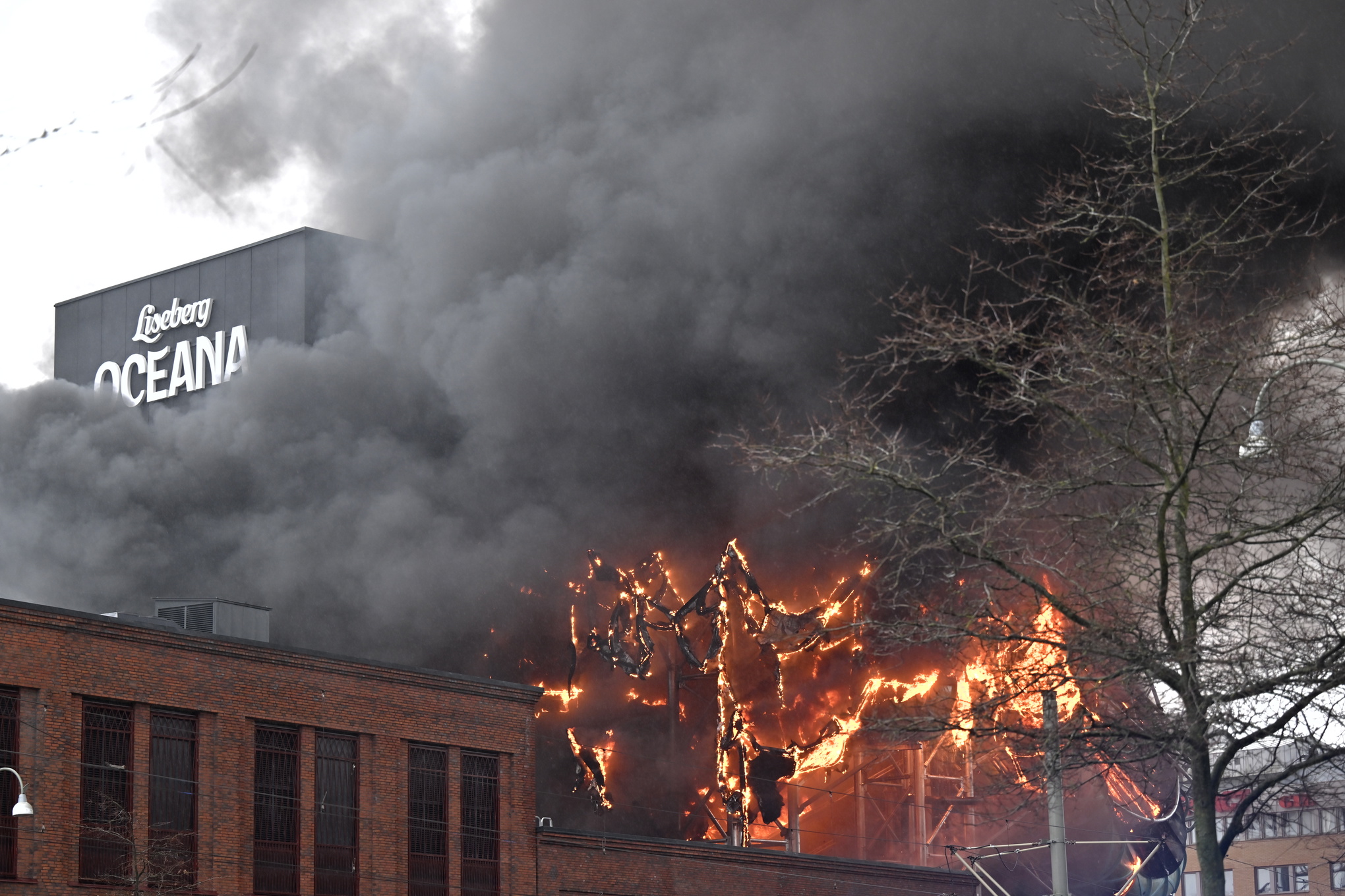 One person is feared dead after the large fire at Liseberg