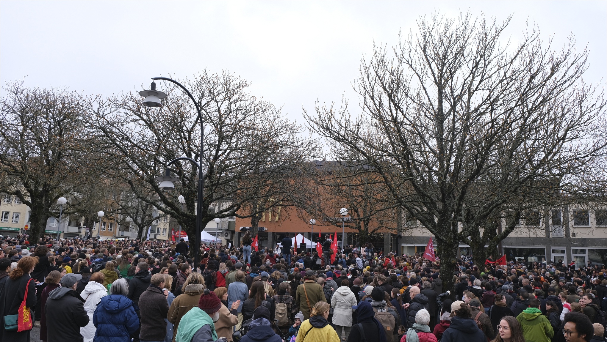 Demonstration mot nazism i Gubbängen.
