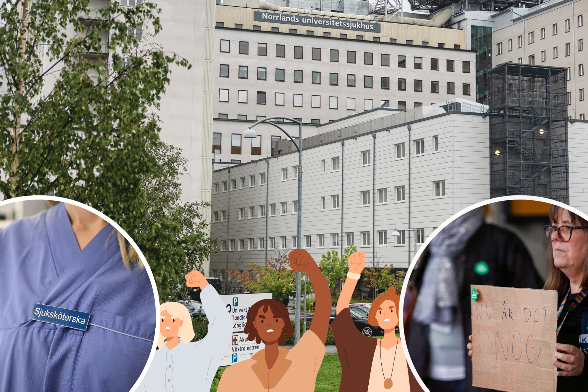 På Norrlands universitetssjukhus i Umeå väntas personal inom kort gå ut i strejk