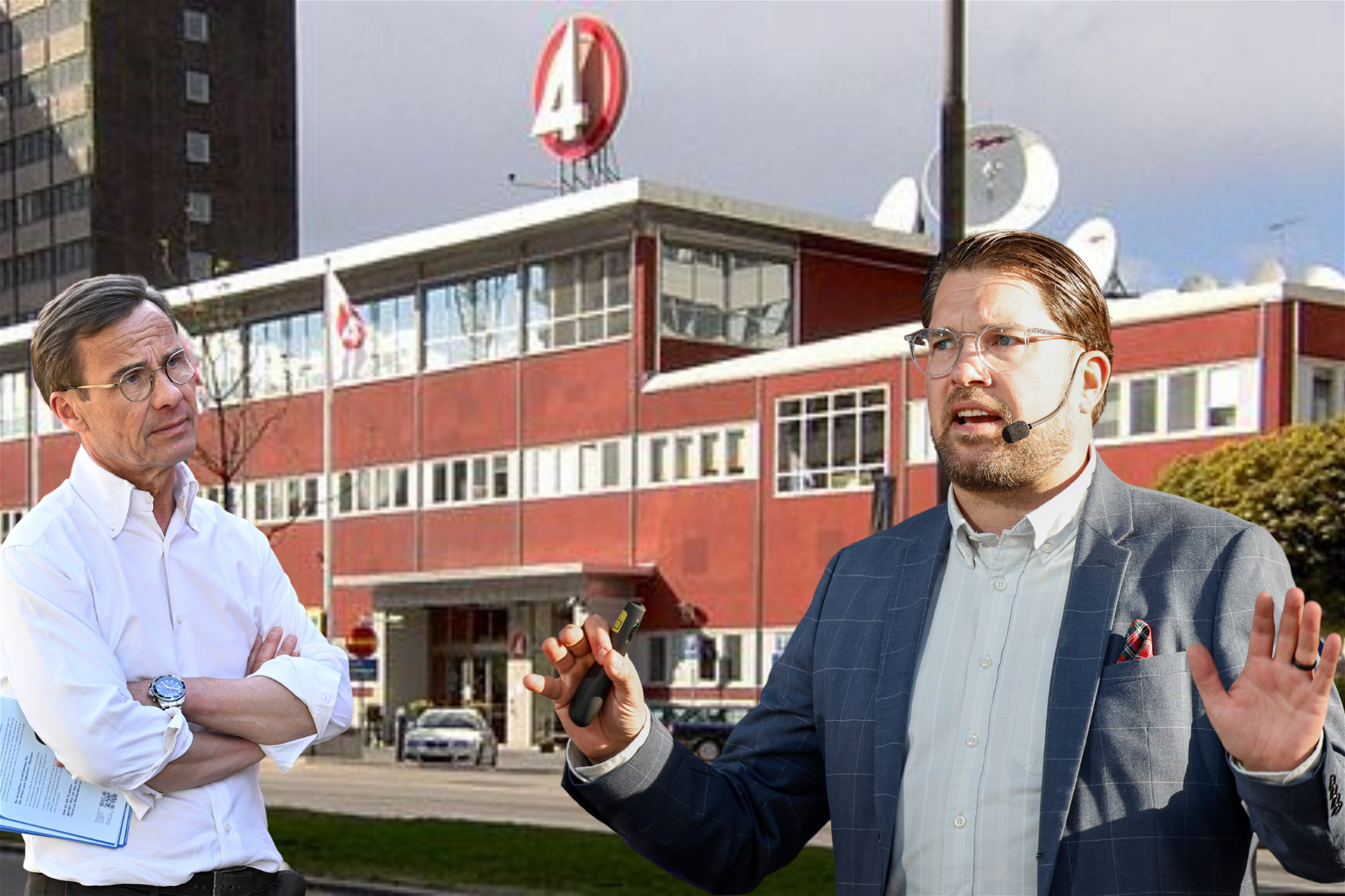Ulf Kristersson, Jimmie Åkesson och TV4