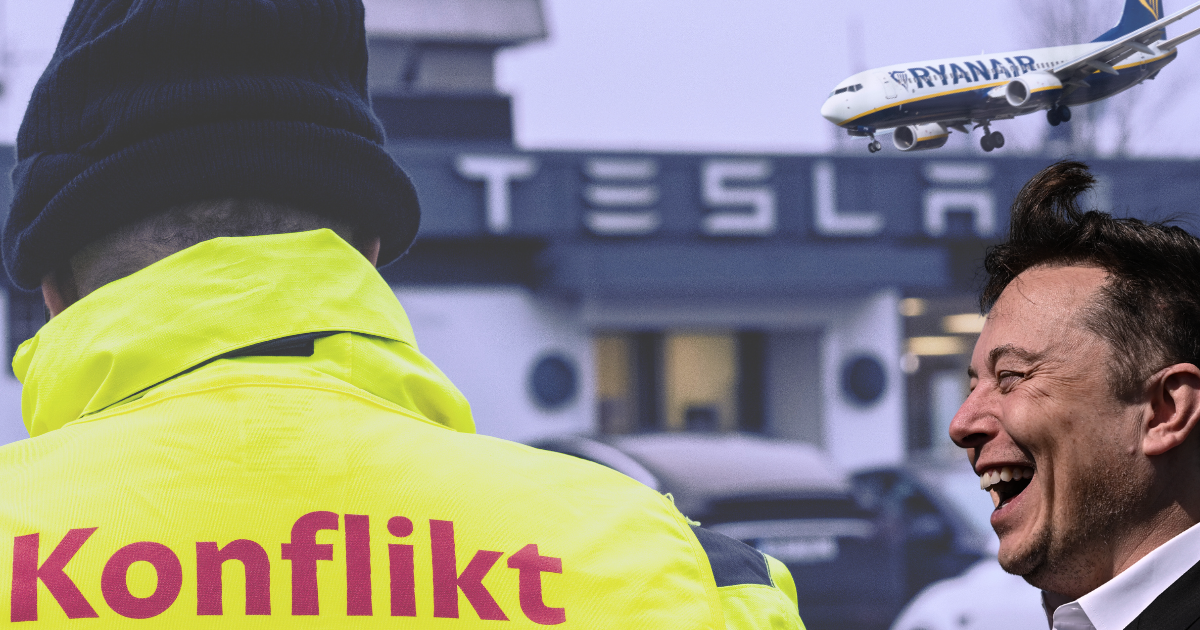 Tesla och Elon Musk flyger in strejkbrytare till Sverige