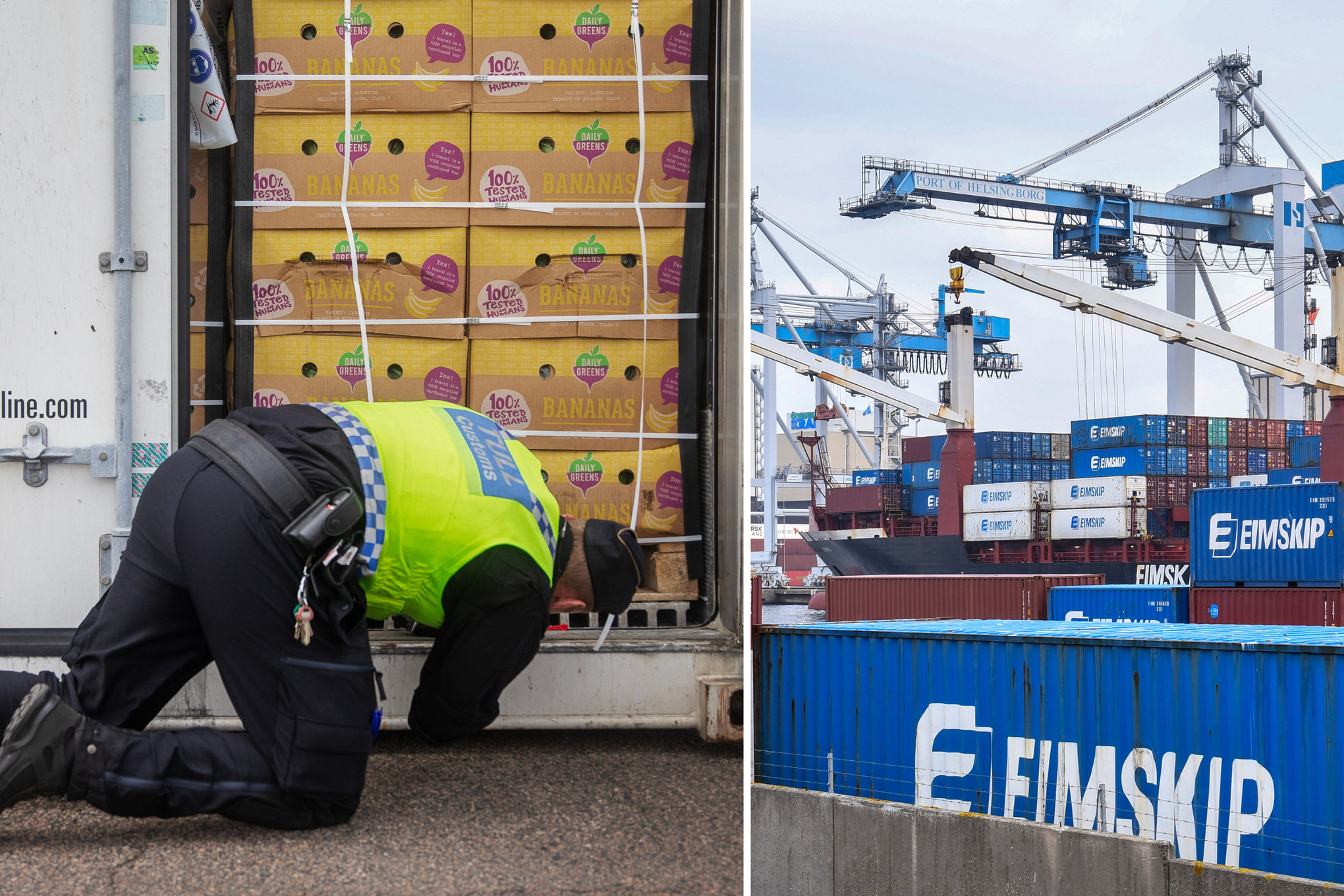 Smuggling kokain Helsingborgs hamn