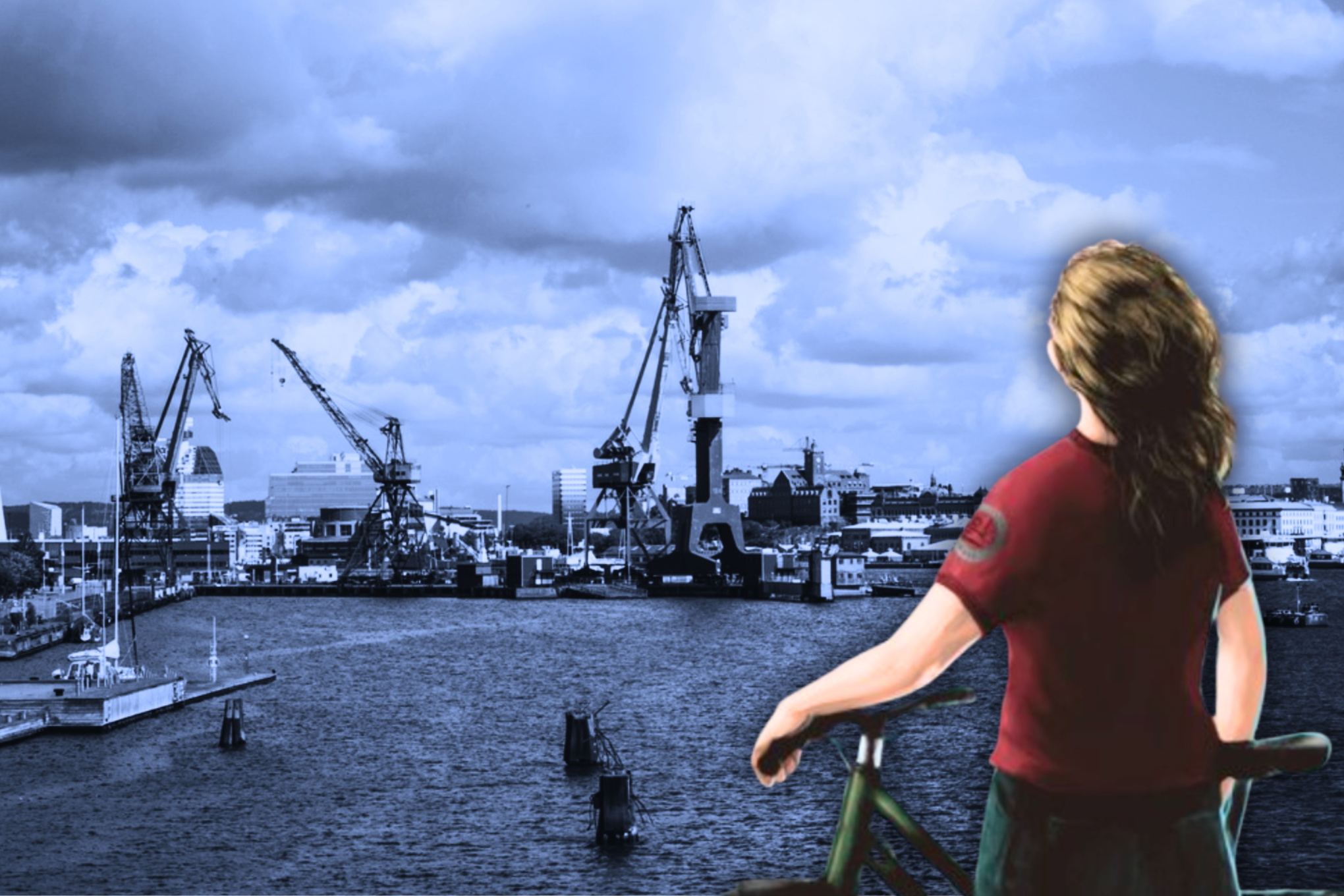 Göteborg. På andra sidan älvsborgsbron. Karin Hallberg