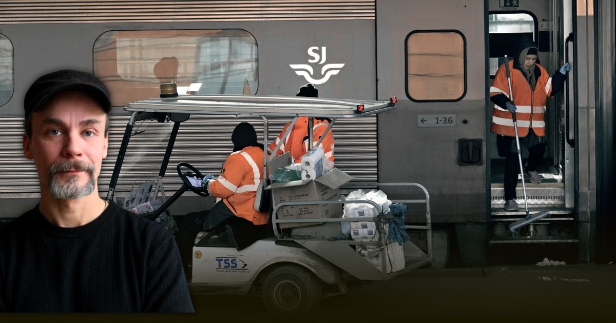 Städare på SJ-tåg