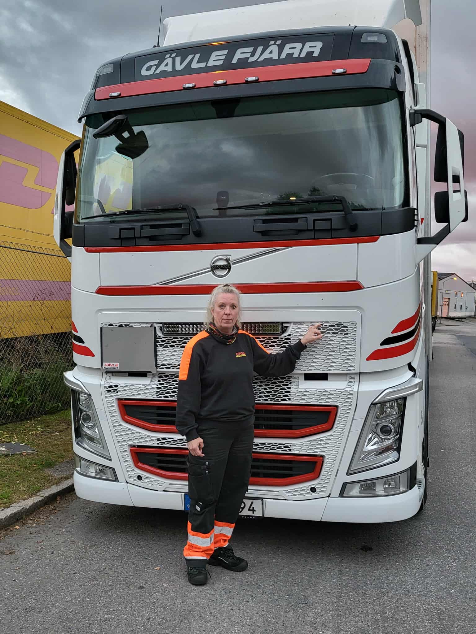 Fia Palmu, lastbilschaufför Gävle