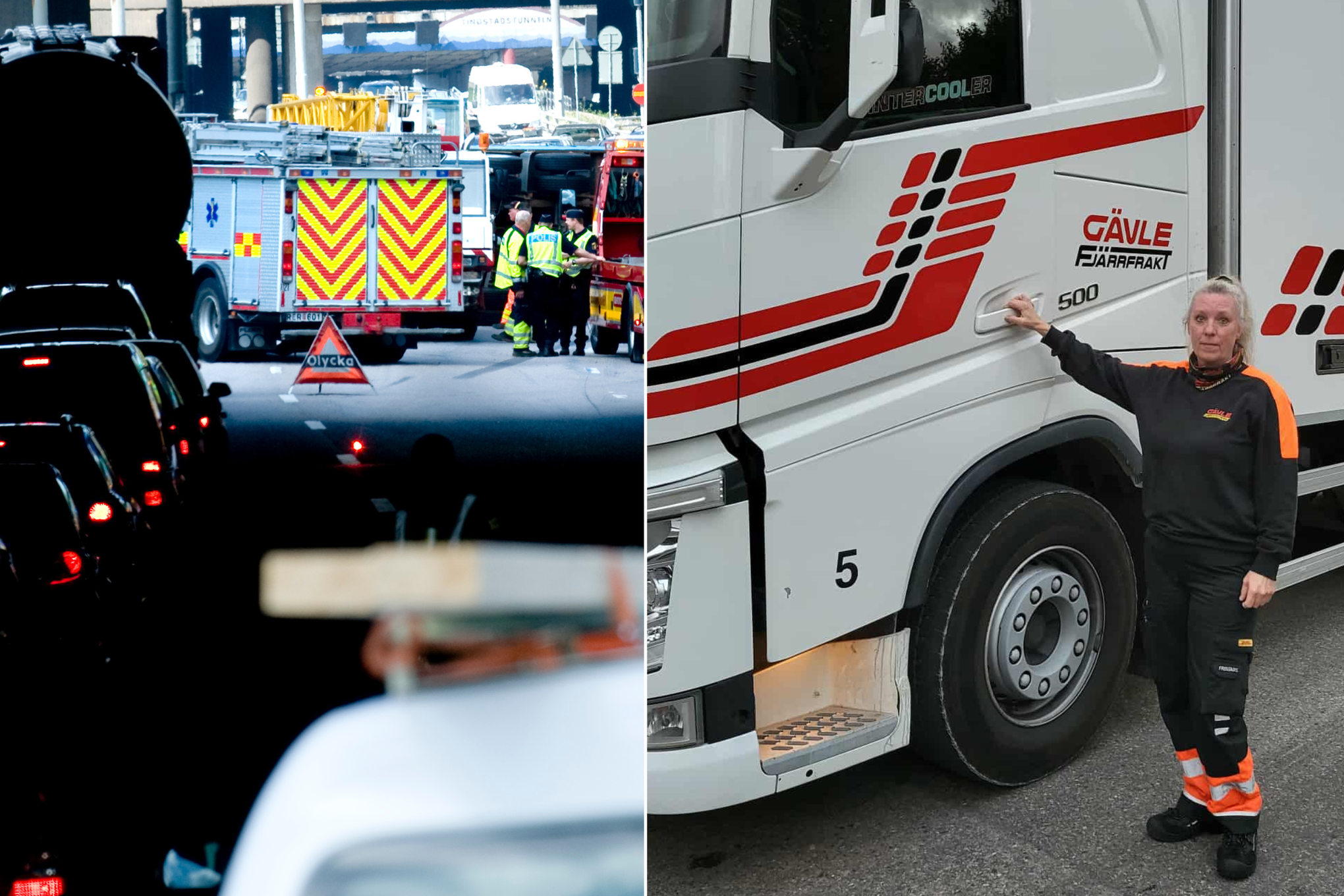 Långtradarchauffören Fia Palm från Gävle oroas över dödsolyckorna i trafiken