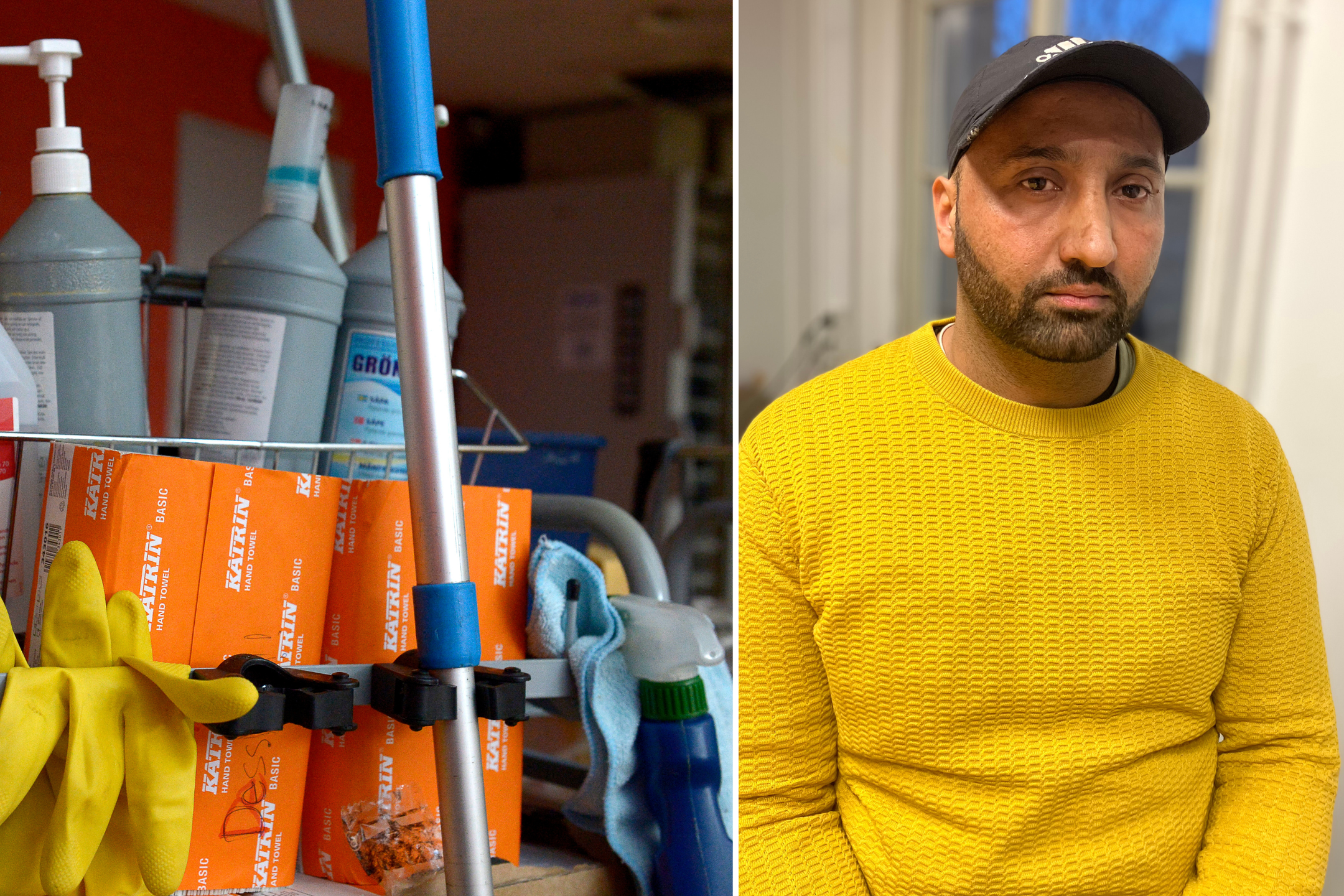 Sakattar Singh städade på Rengörare Näslund