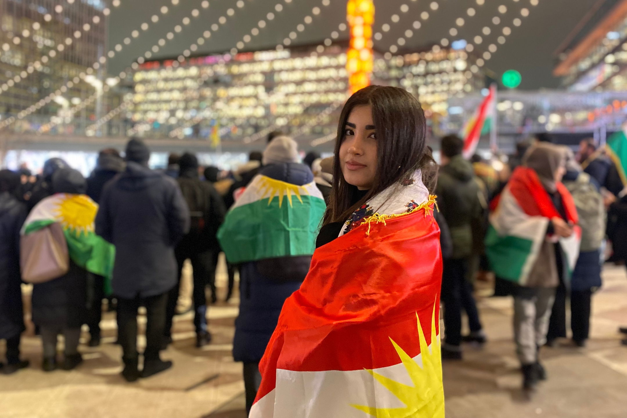 Demonstration Rojava SDF Kurdistan